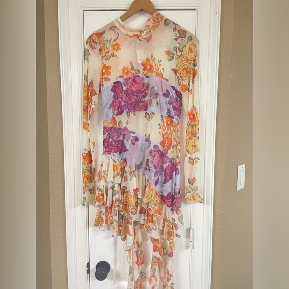 FREE PEOPLE Periwinkle Combo Main Event Maxi Top - Picture 9 of 15